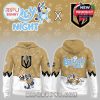 Full view of Bluey Night Las Vegas Golden Knights hoodie with cartoon hockey dogs and team graphics!