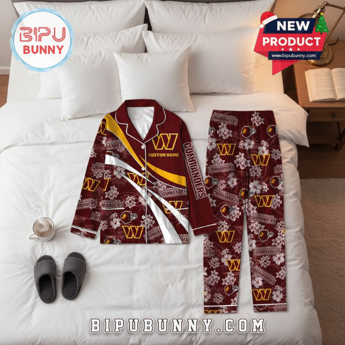 Washington Commanders Football Limited Edition Pajamas Set Washington Commanders Football Limited Edition Pajamas Set