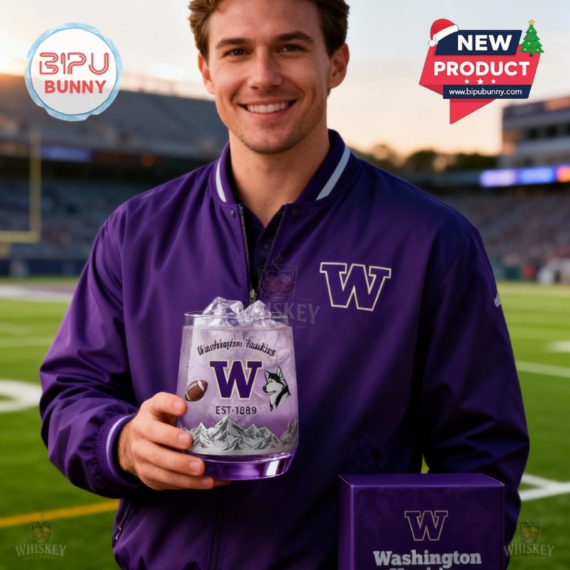 Washington Huskies Whiskey Glass Washington Huskies Whiskey Glass
