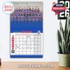 Start the year with team spirit and inspiration from the Western Bulldogs lineup in this vibrant January calendar layout!