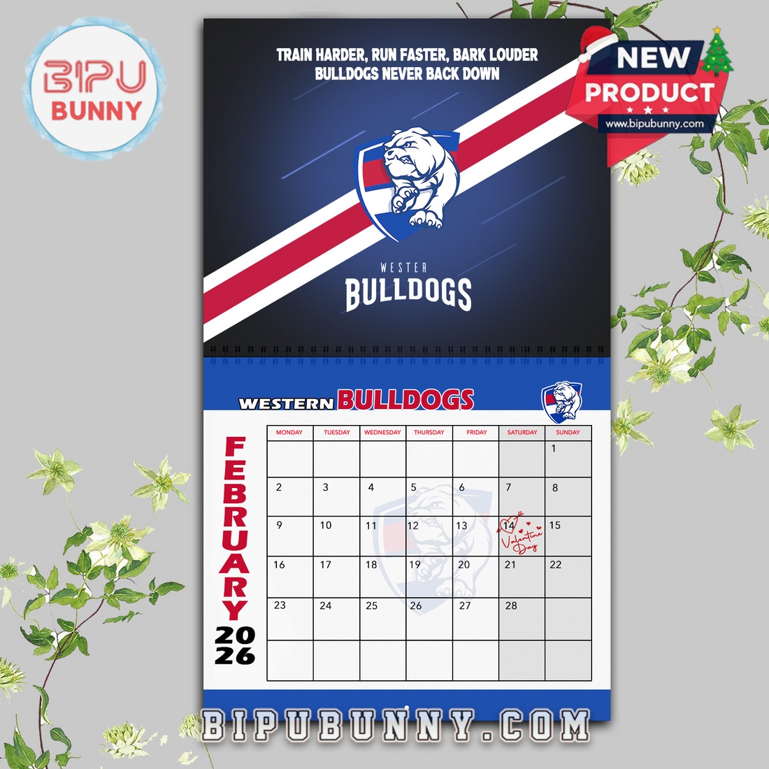 Western Bulldogs Wall Hanging Calendar 2026 Western Bulldogs Wall Hanging Calendar 2026