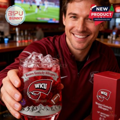 Western Kentucky Hilltoppers 118th Anniversary Whiskey Glass