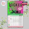 A vivid Wicked design in pink and green featured above the September 2026 calendar grid!