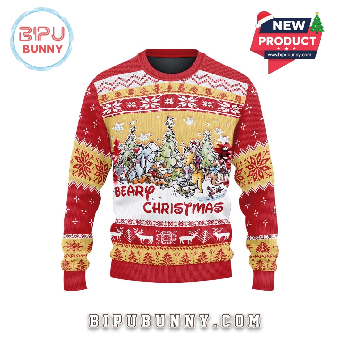 Winnie the Pooh x Christmas 2025 Ugly Sweater Winnie the Pooh x Christmas 2025 Ugly Sweater