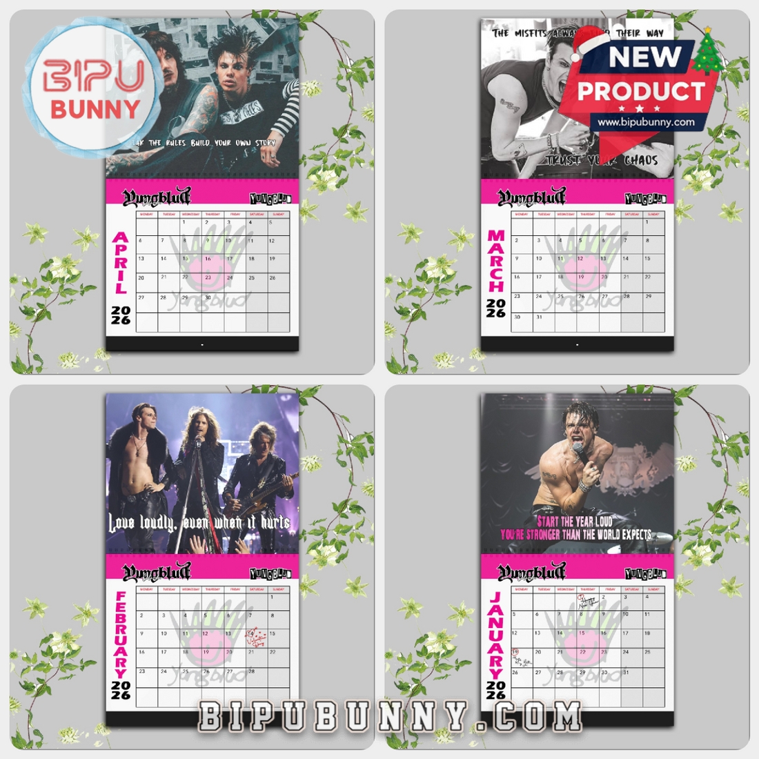 Yungblud & Friends Wall Calendar 2026 Yungblud & Friends Wall Calendar 2026