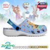 A fun, personalized clog with Zootopia 2 artwork and animated icons, featuring a strap ready to include the wearer’s name, set in a character backdrop!