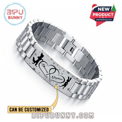 Zootopia x Christmas Personalized Silver Bracelet