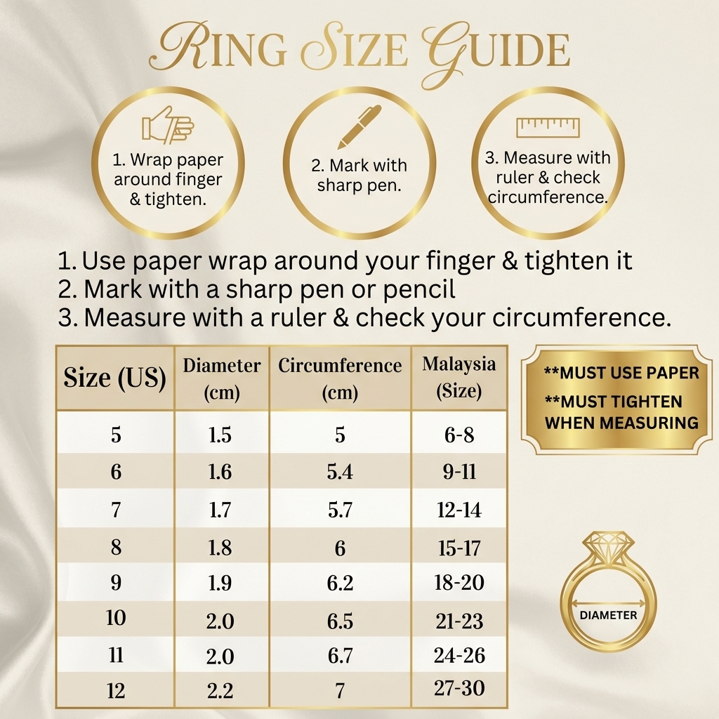 Size Chart for Sammy Hagar Silver Tungsten Ring