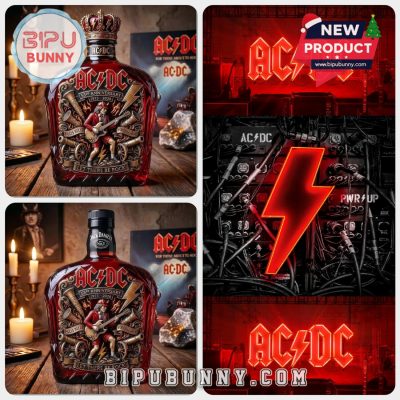 AC DC 53rd Anniversary Commemorative Whiskey Bottle