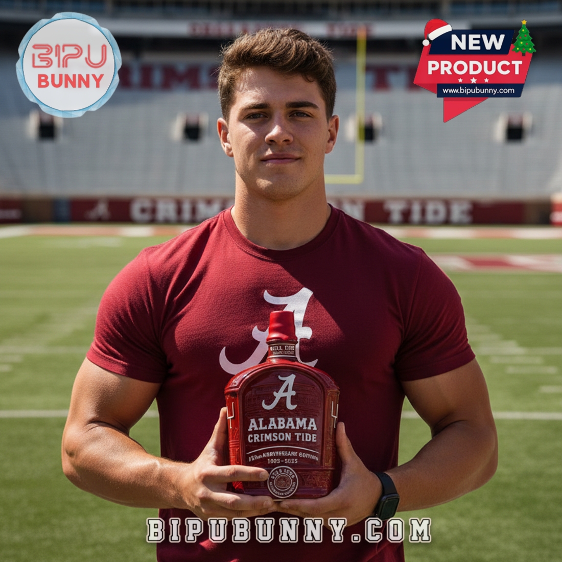 Alabama Crimson Tide 133rd Anniversary Whiskey Bottle Alabama Crimson Tide 133rd Anniversary Whiskey Bottle