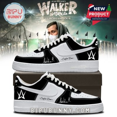 Alan Walker Walkerworld Tour Black Air Force 1 Sneakers