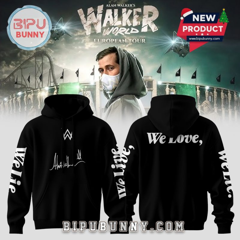 Alan Walker Walkerworld Tour We Love Hoodie And Pants