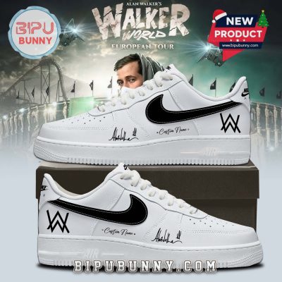 Alan Walker Walkerworld Tour White Air Force 1 Sneakers