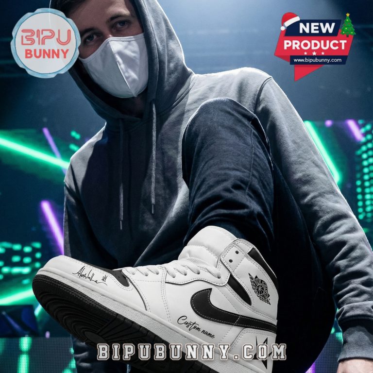 Alan Walker Walkerworld Tour White Air Jordan 1 Sneakers - Bipubunny Store