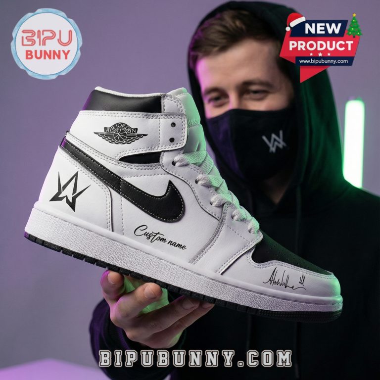 Alan Walker Walkerworld Tour White Air Jordan 1 Sneakers - Bipubunny Store