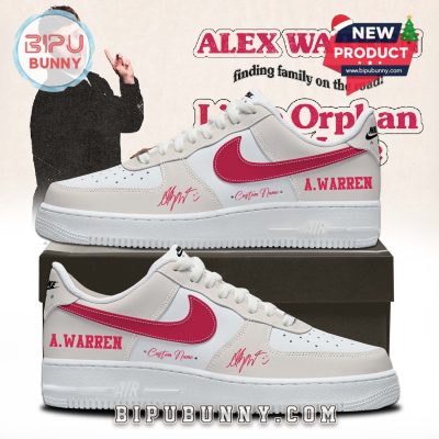 Alex Warren’s Little Orphan Alex Tour Air Force 1 Sneakers