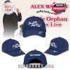 Navy blue cap with white motivational text and Alex Warren name shown from front side and back views!