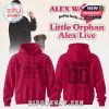 Alex Warren red tour hoodie front and back!