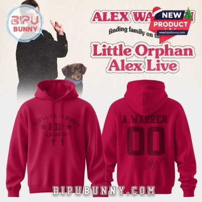 Alex Warren’s Little Orphan Alex Tour Red Hoodie And Cap