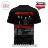 Architects band 2026 North American tour black 3D shirt. Official merch for the upcoming tour.