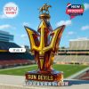 Sun Devils trident whiskey bottle with horse figure cap on stadium background!