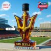 Sun Devils trident shaped whiskey bottle with black cap at stadium!