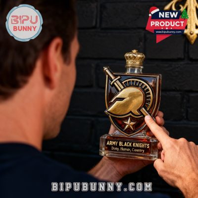 Army Black Knights Limited Edition Whiskey Bottle