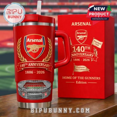 Arsenal FC Stadium 140th Anniversary Insulated Tumbler