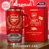 Arsenal FC 140th Anniversary Insulated Tumbler - Emirates Stadium design.