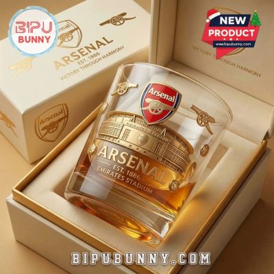 Arsenal Golden Stadium Whiskey Glass