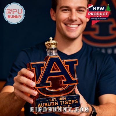 Auburn Tigers Limited Edition Whiskey Bottle