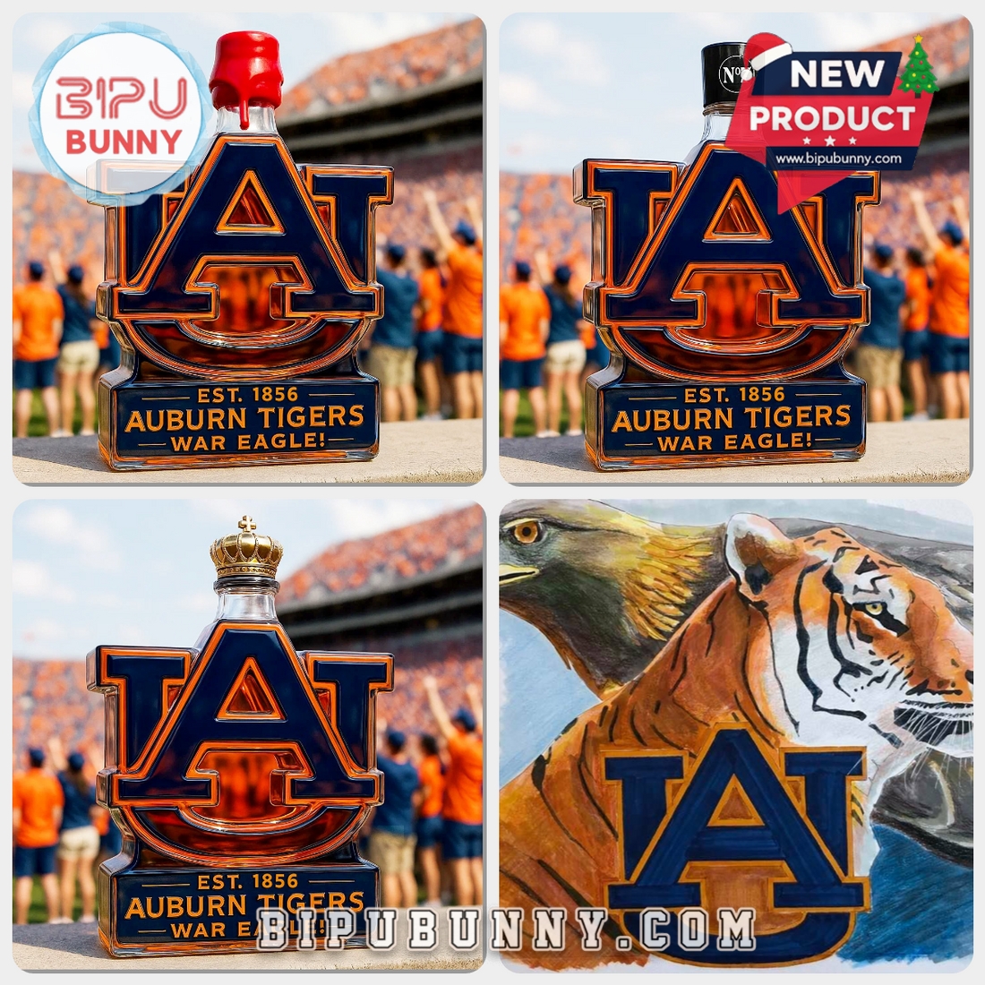 Auburn Tigers Limited Edition Whiskey Bottle Auburn Tigers Limited Edition Whiskey Bottle