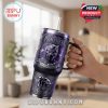 A superhero inspired tumbler with Black Panther artwork and a sturdy handle designed for daily drinks and strong visual impact!