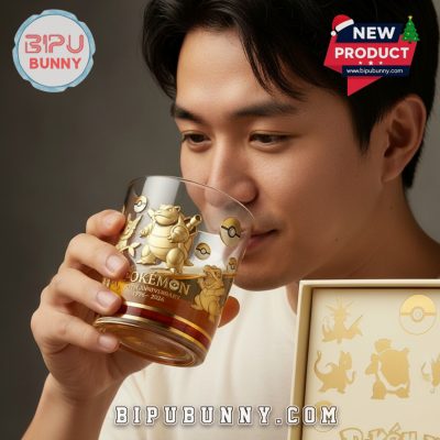 Blastoise Pokemon 30th Anniversary Whiskey Glass