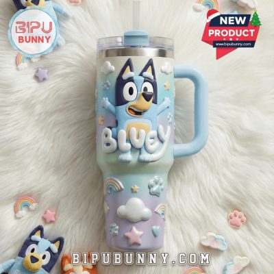Bluey 40oz Tumbler With Handle