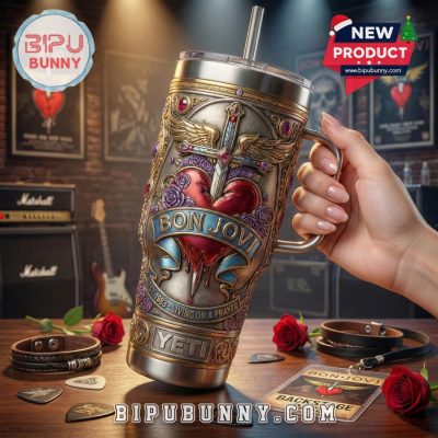 Bon Jovi YETI 40oz Tumbler With Handle