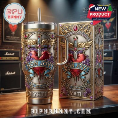Bon Jovi YETI 40oz Tumbler With Handle