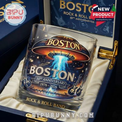 Boston 50th Anniversary Crystal Glass