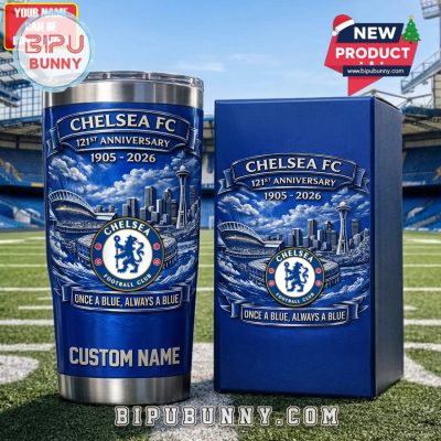 Chelsea FC 121st Anniversary Premium Stainless Tumbler