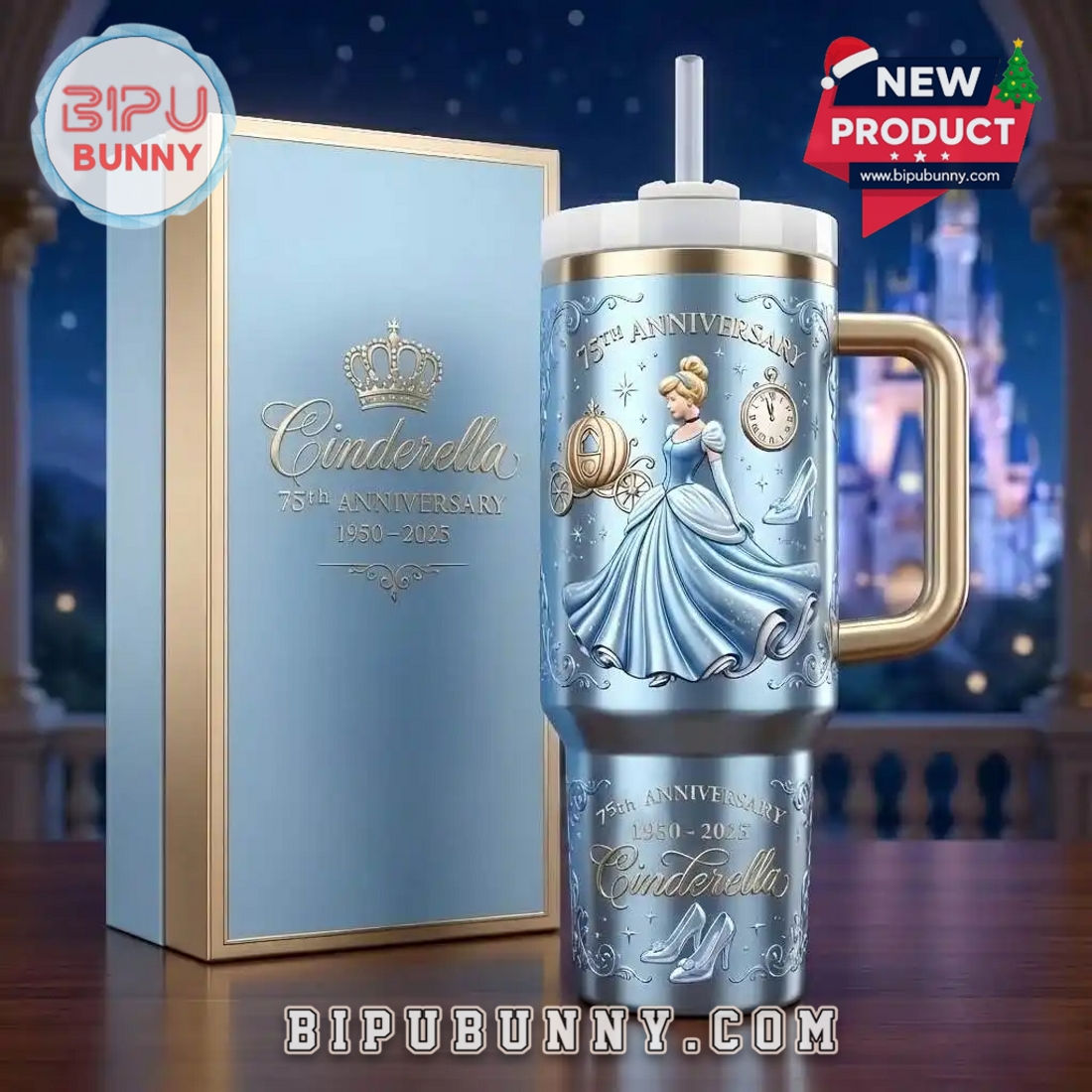 Cinderella 75th Anniversary Commemorative Tumbler Cinderella 75th Anniversary Commemorative Tumbler