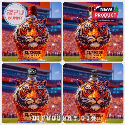 Clemson Tigers Limited Edition Whiskey Bottle