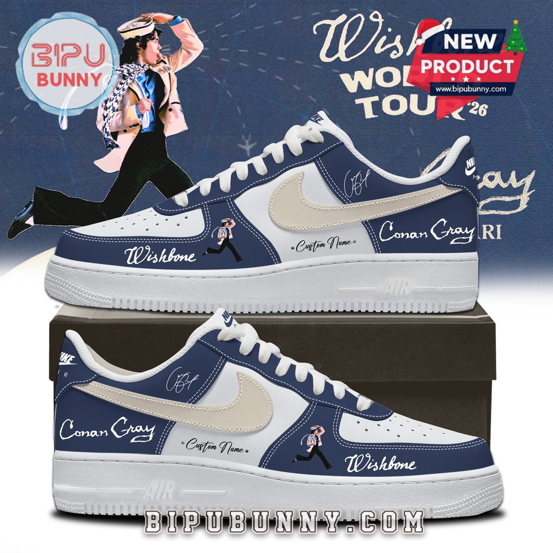 Conan Gray’s Wishbone World Tour Limited Edition Air Force 1 Conan Gray’s Wishbone World Tour Limited Edition Air Force 1