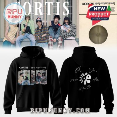 Cortis Color Outside The Lines Black Signatures Hoodie