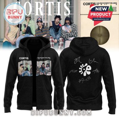 Cortis Color Outside The Lines Black Signatures Hoodie
