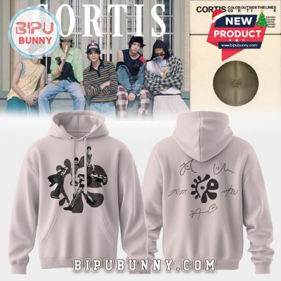 Cortis Color Outside The Lines Pink Signatures Hoodie