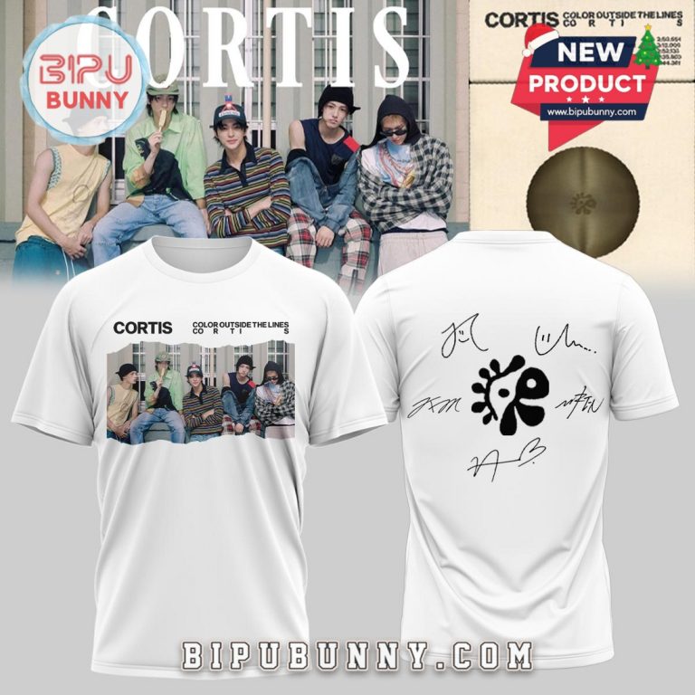 Cortis Color Outside The Lines White Signatures Hoodie - Bipubunny Store