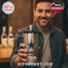 Man holding Dallas Cowboys tumbler in a bar setting!