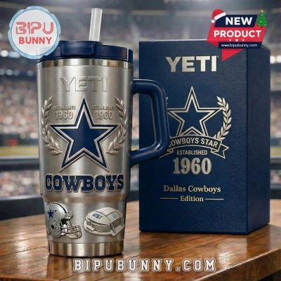 Dallas Cowboys Limited Edition Silver YETI Tumbler
