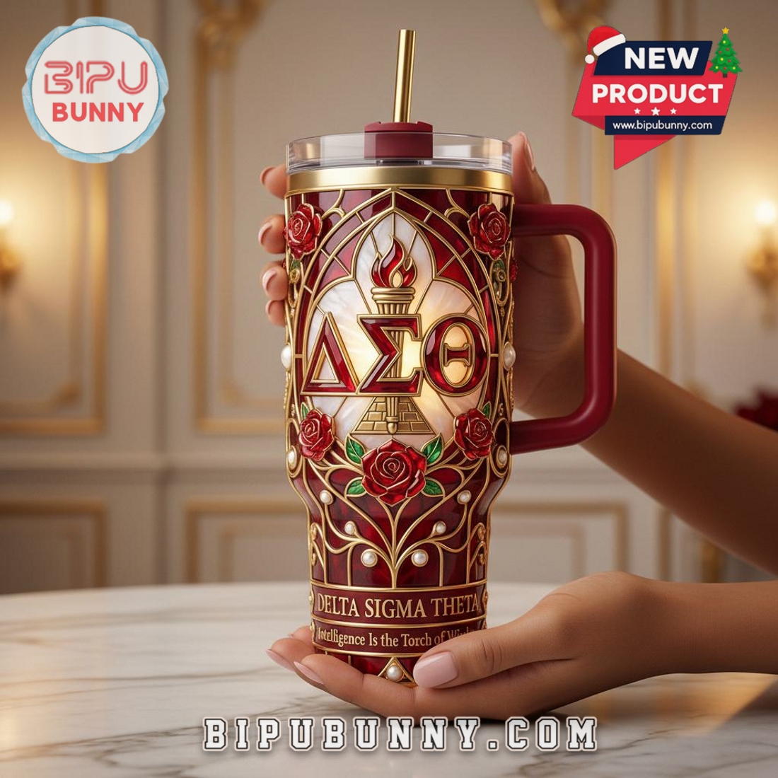 Delta Sigma Theta Premium 40oz Tumbler Delta Sigma Theta Premium 40oz Tumbler