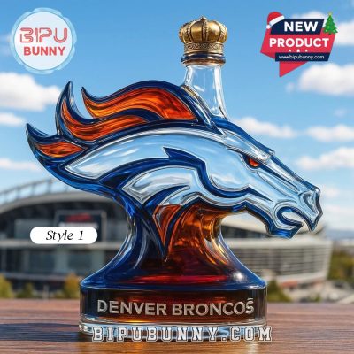 Denver Broncos Whiskey Bottle
